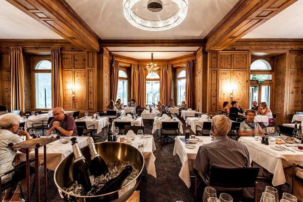 Hotel Belvedere Scuol Étterem fotó